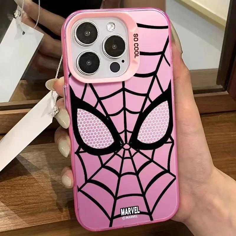 Spider Shockproof Laser Matte Anime Phone Case - HelloAnimeCases