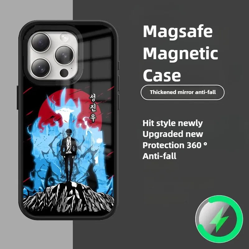 Funda para teléfono Magsafe de Solo Leveling Sung Jin Woo