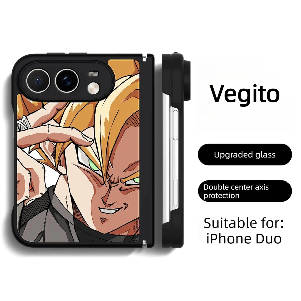Dragon Ball Son Goku Anime iPhone Duo Case Glass Magsafe Phone Case