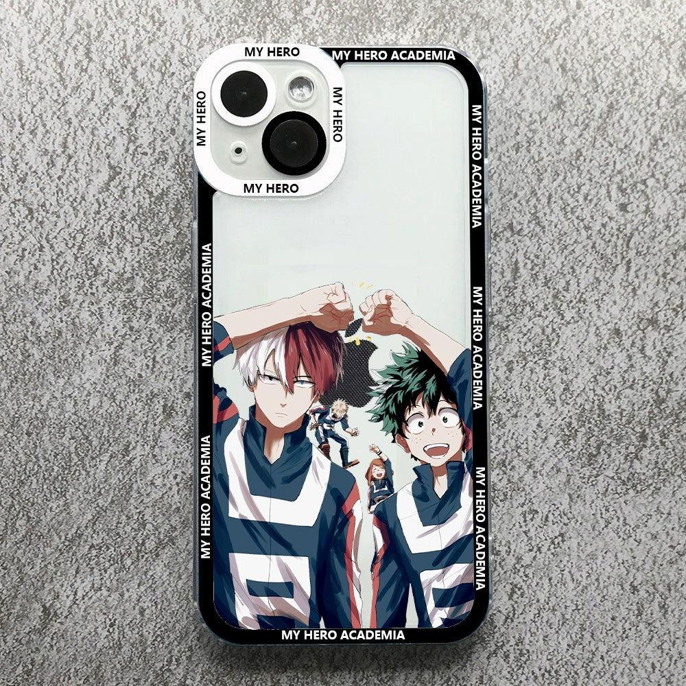 Super Burning My Hero Academy Soft Clear Anime Phone Case for Iphone 16 Series - HelloAnimeCases