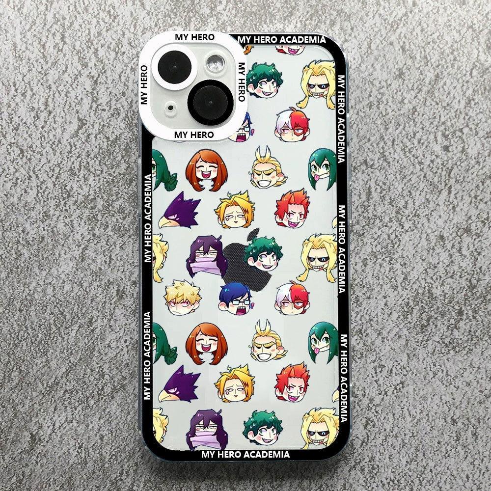 Super Burning My Hero Academy Soft Clear Anime iPhone16 Series Case - HelloAnimeCases