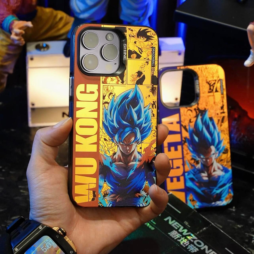 Super Saiyan Blue Goku Vegeta Phone Case - HelloAnimeCases