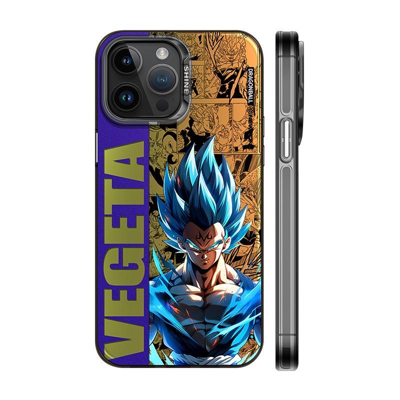 Super Saiyan Blue Goku Vegeta Phone Case for iPhone 16 Series - HelloAnimeCases