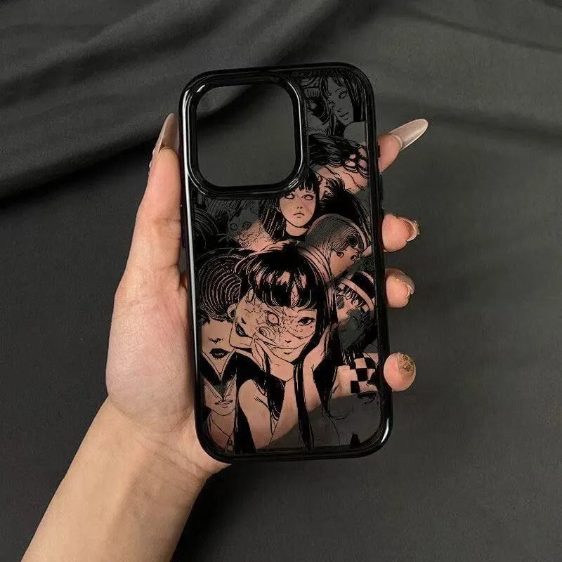 Tomie Black Clear Phone Case for iPhone