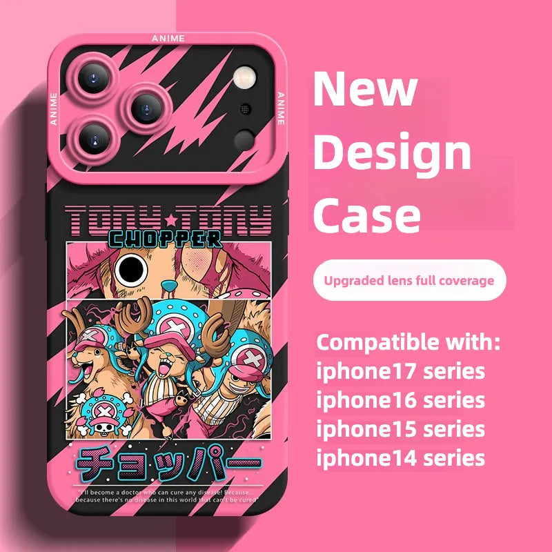 Funda de silicona para iPhone 17 de One Piece Tony Tony Chopper Anime