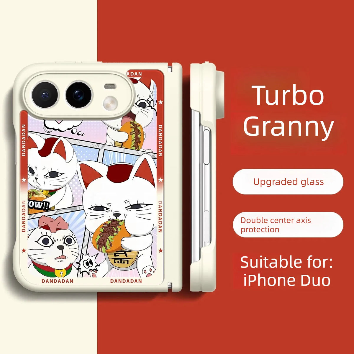 Dandadan Anime iPhone Duo Case Glass Magsafe Phone Case