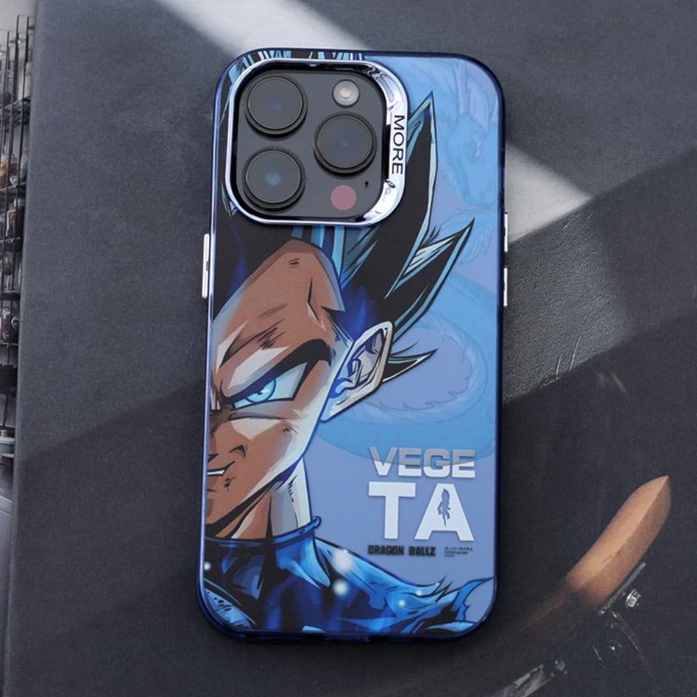 Ultra Blue Goku Vegeta Frosted Phone Case