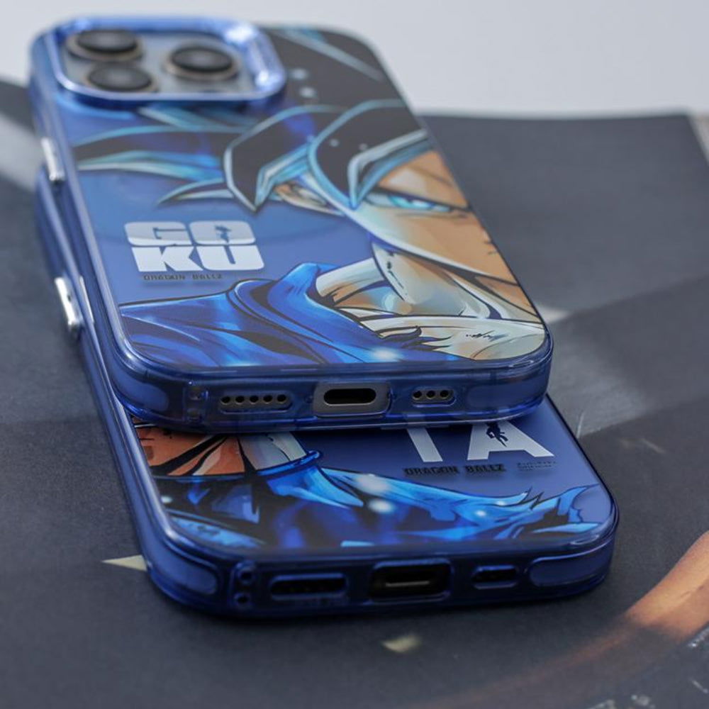 Ultra Blue Goku Vegeta Frosted Phone Case