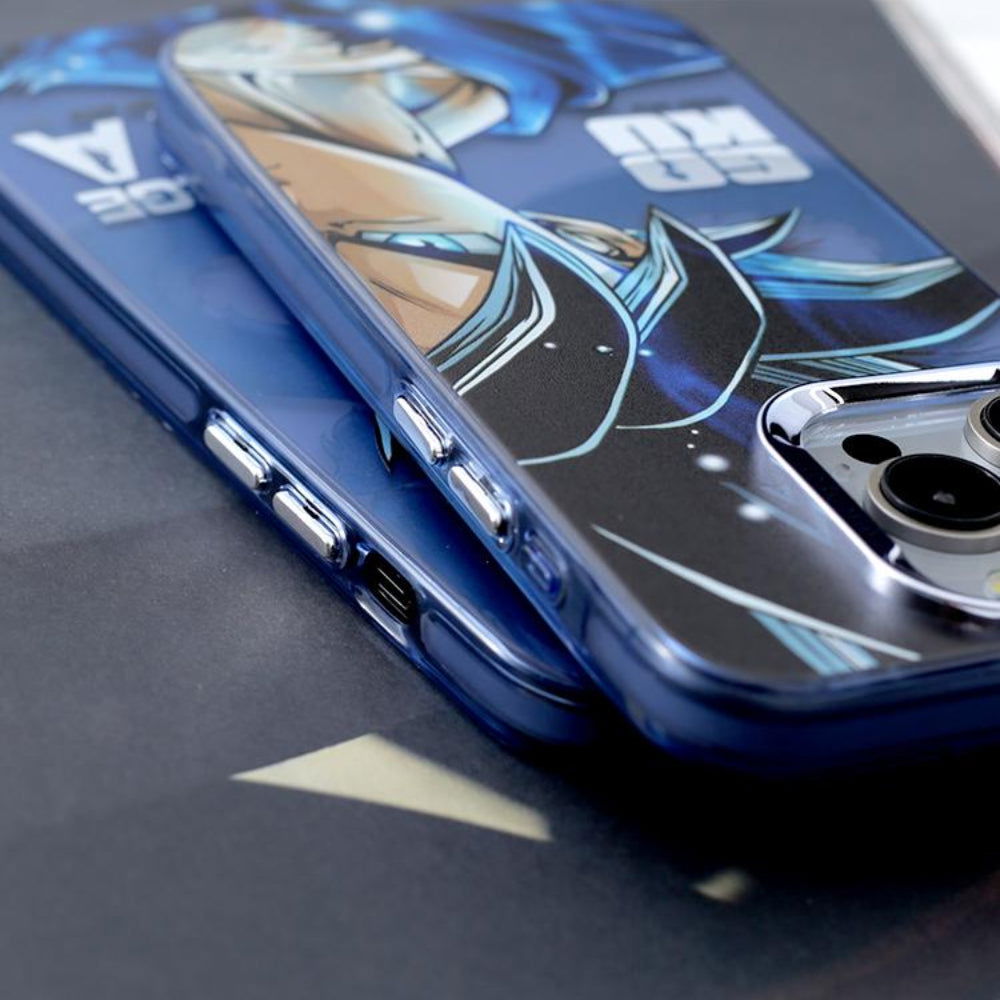 Ultra Blue Goku Vegeta Frosted Phone Case