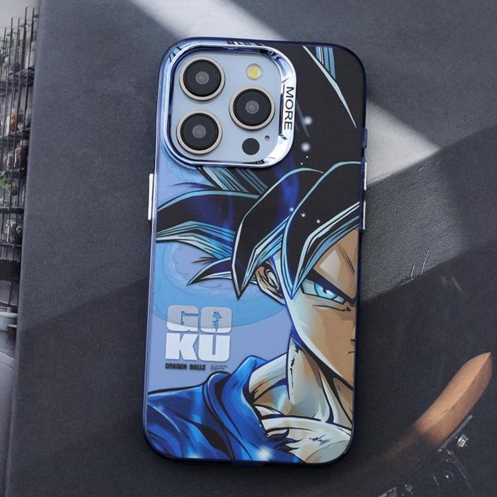 Ultra Blue Goku Vegeta Frosted Phone Case - HelloAnimeCases