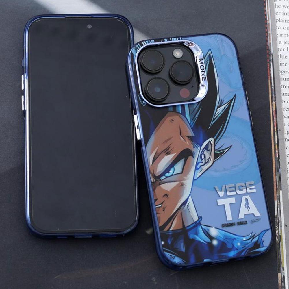 Ultra Blue Goku Vegeta Frosted Phone Case - HelloAnimeCases