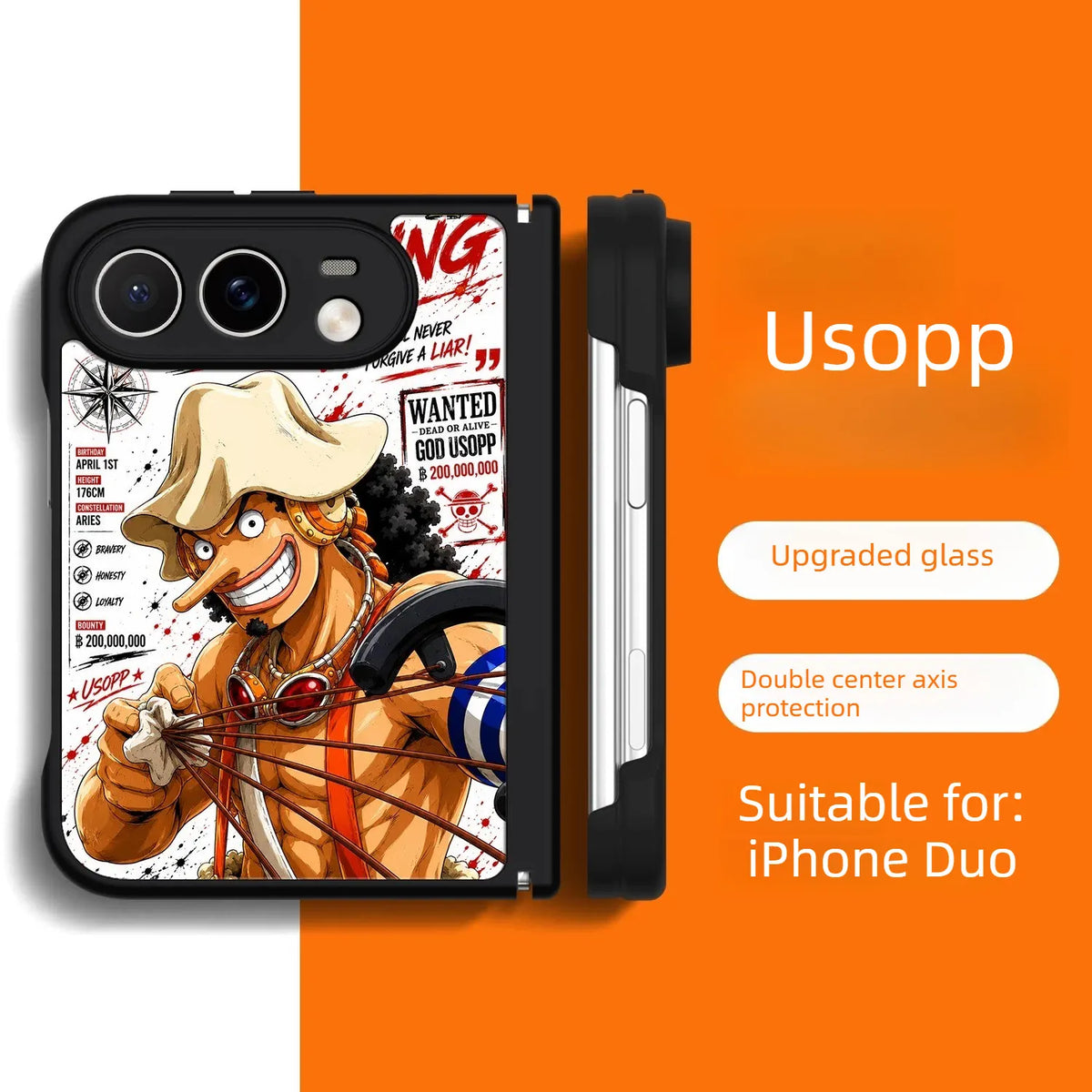 ONE PIECE Anime iPhone Duo Case Glass Magsafe Phone Case Cover