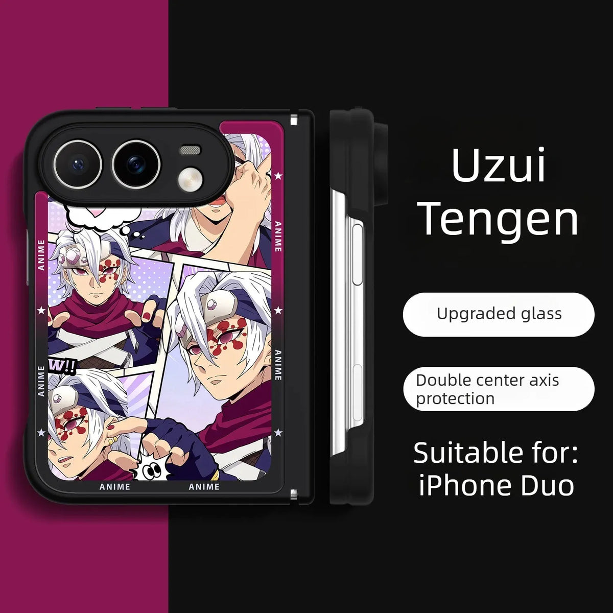 Demon Slayer Anime iPhone Duo Case Glass Magsafe Phone Case