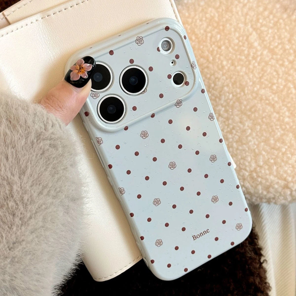 Vintage French Polka Dot Phone Case Cover