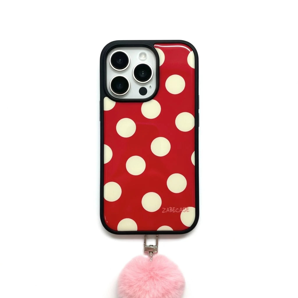 Vintage Red Polka Dot Phone Case