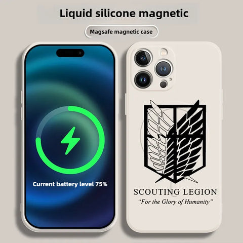 Attack on Titan Wings of Freedom Magsafe Phone Case Silicone Case