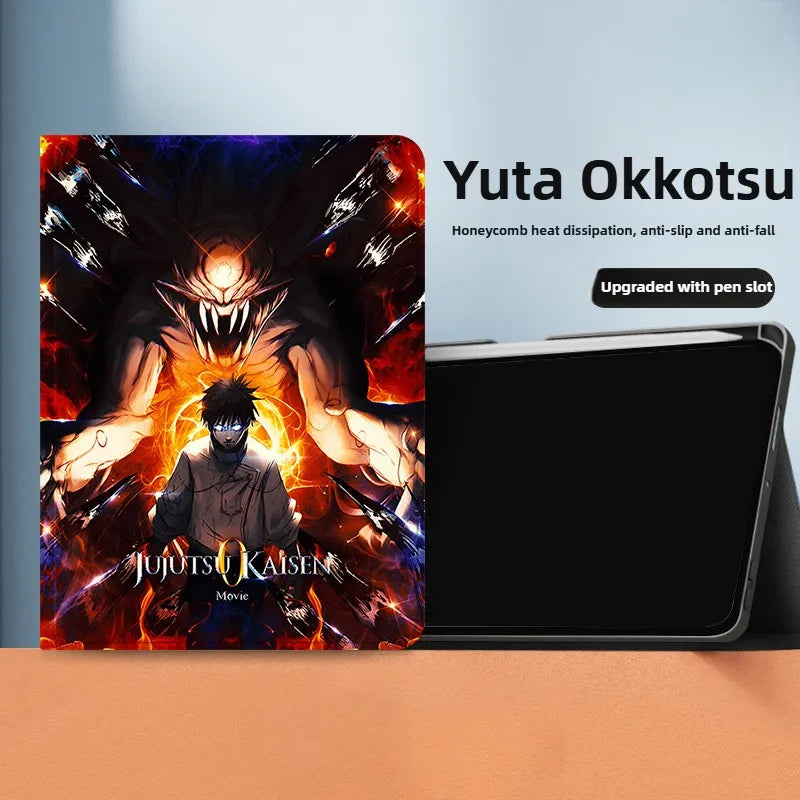 Jujutsu Kaisen Anime Apple iPad Soft Protective Case Cover with Pen Slot