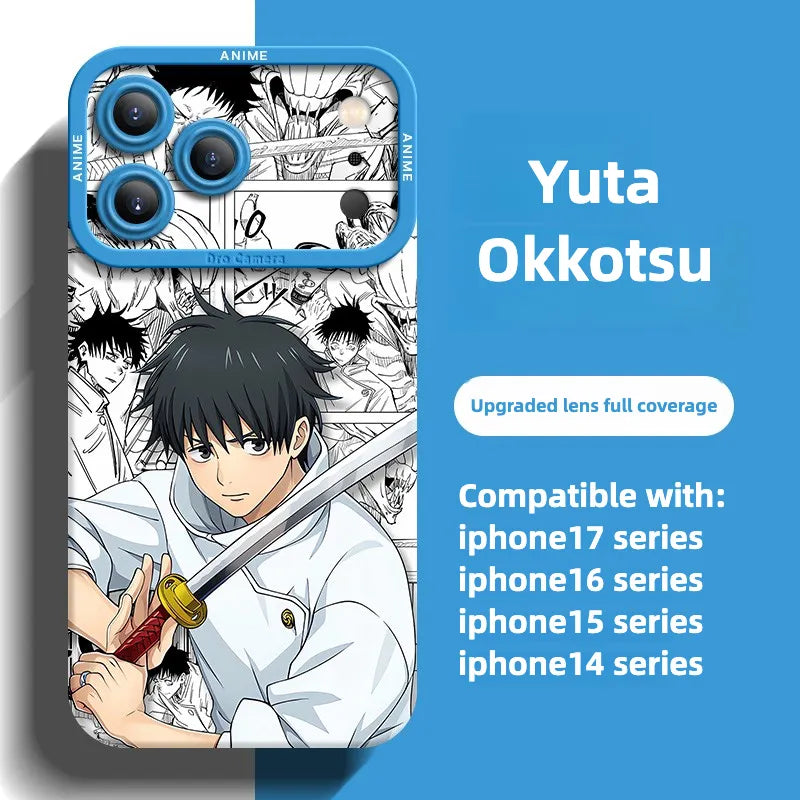 Anime Jujutsu Kaisen Satoru Gojo Funda para teléfono serie iPhone 17