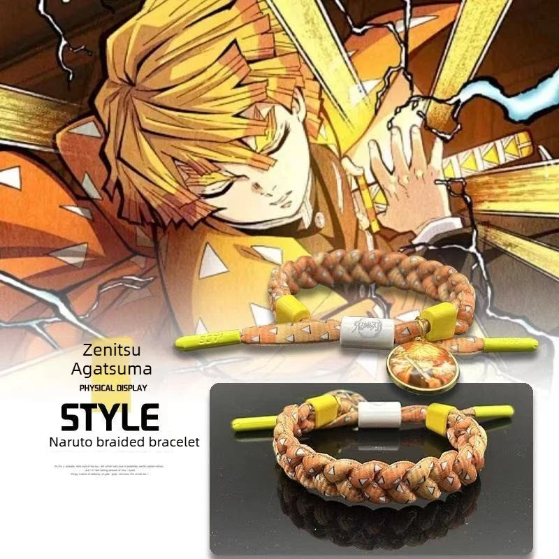 Demon Slayer Handmade Woven Bracelet