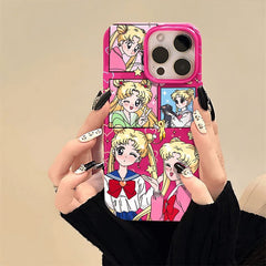 Sailor Moon Closed-eye Soft Anime Phone Cas for Apple