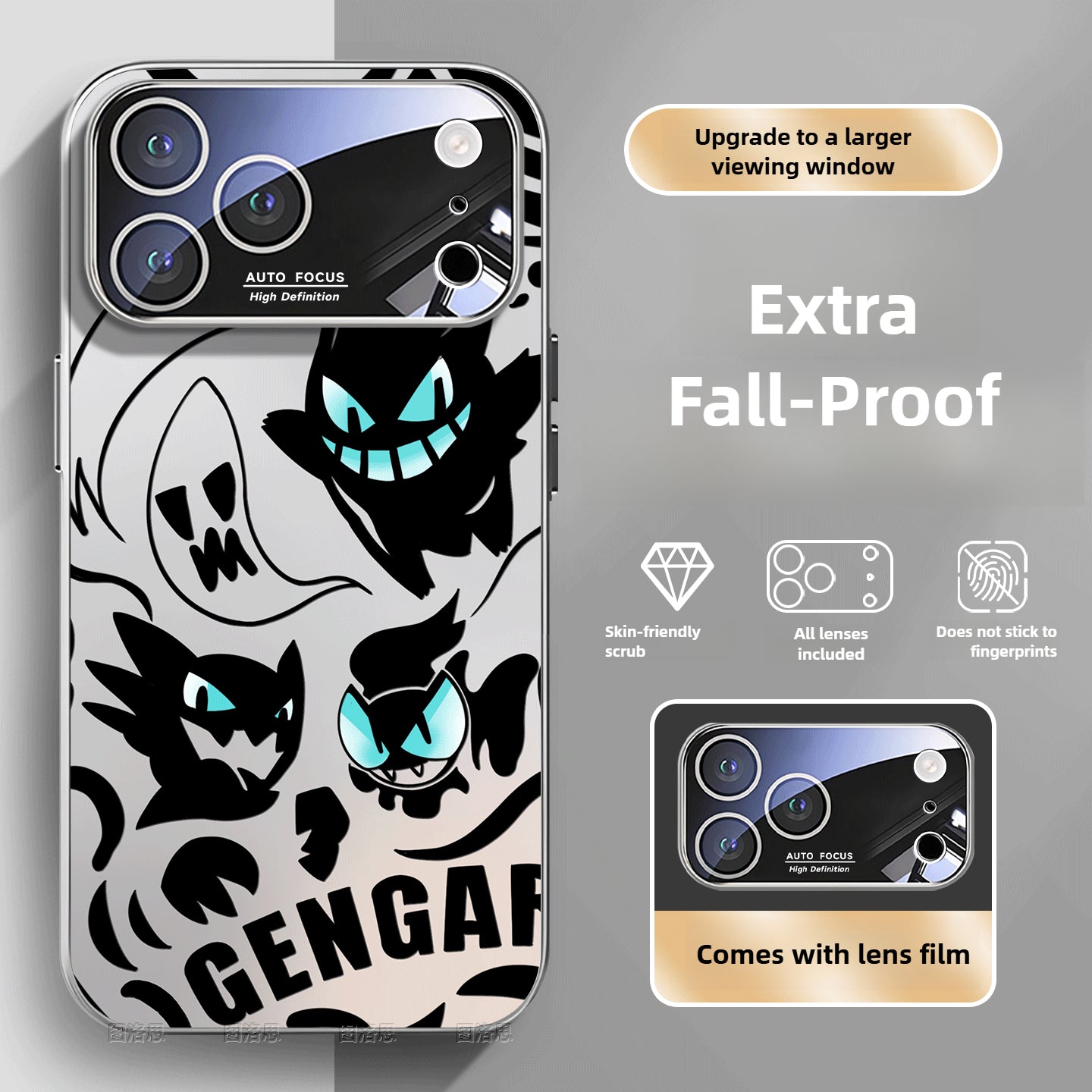 Anime Gengar IPhone 17 Series Phone Cases