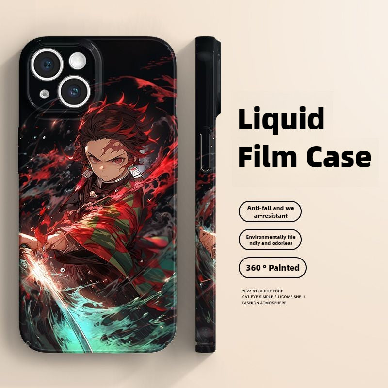 Demon Slayer Glossy Anime Phone Cases for Apple IPhone