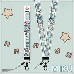 Hatsune Miku Phone Straps Lanyard Neck Rope Anti-lost Rope