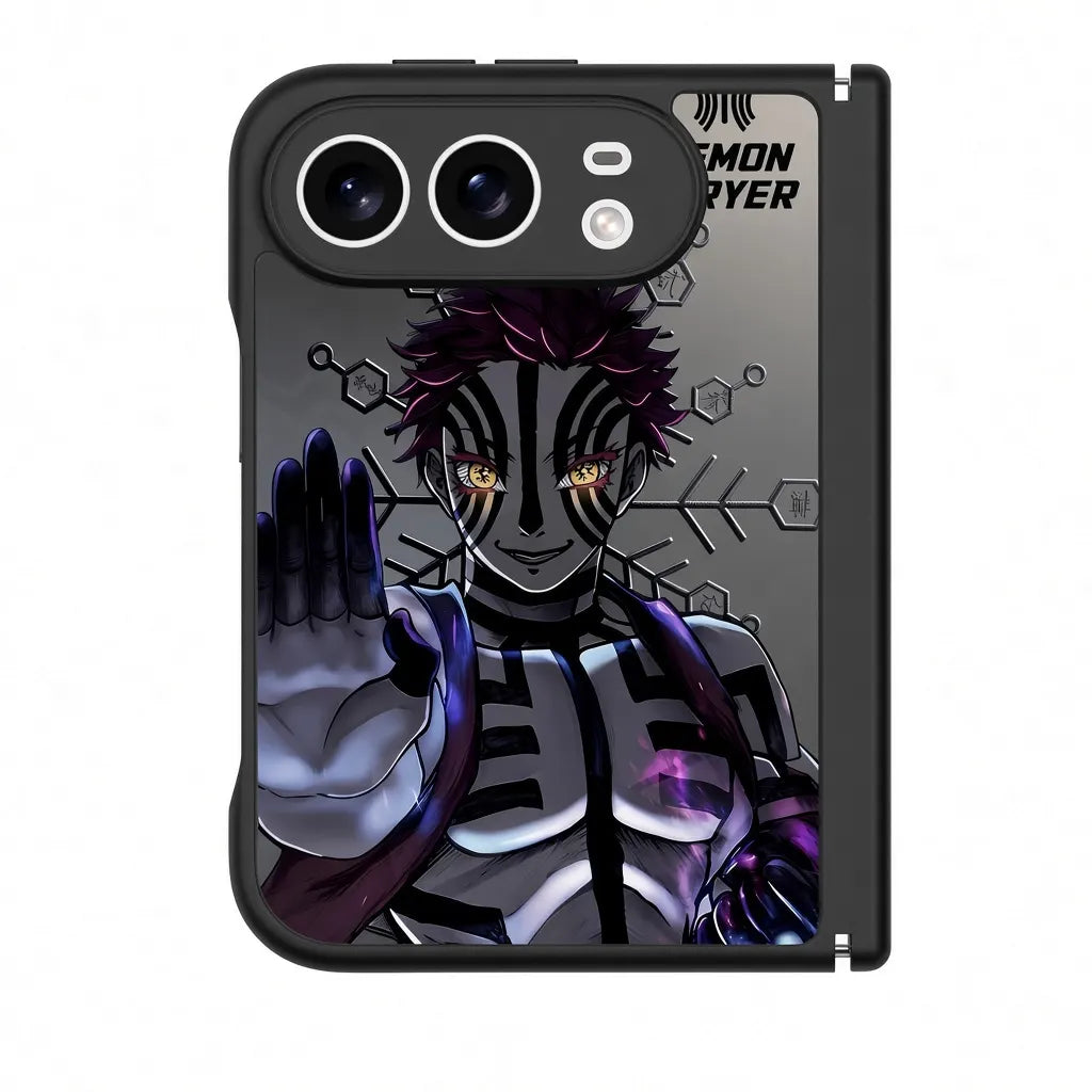 Demon Slayer Akaza Apple iPhone Duo Glass Magsafe Case