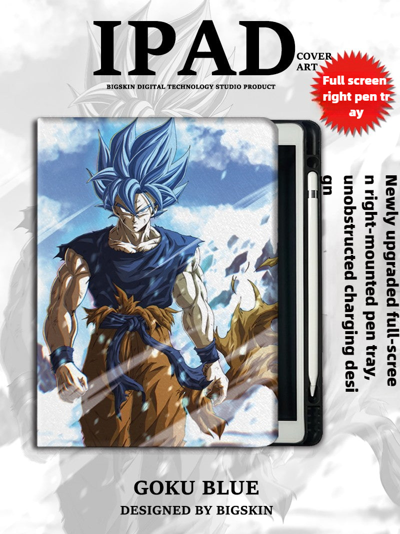 Dragon Ball Ipad Leather Protective Case Anti-drop with Pen Slot for Apple