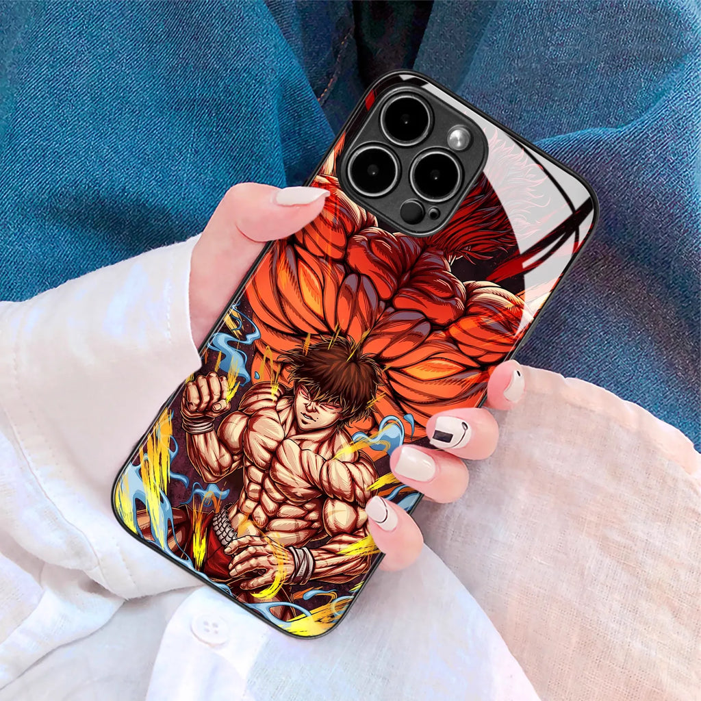 Funda para teléfono láser de Apple con diseño de Naruto Sasuke