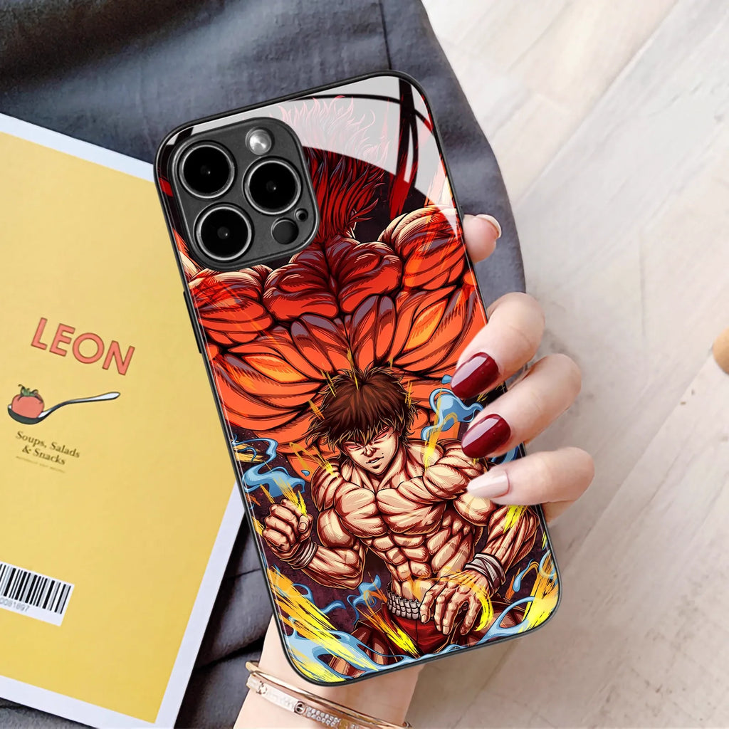 Funda para teléfono láser de Apple con diseño de Naruto Sasuke