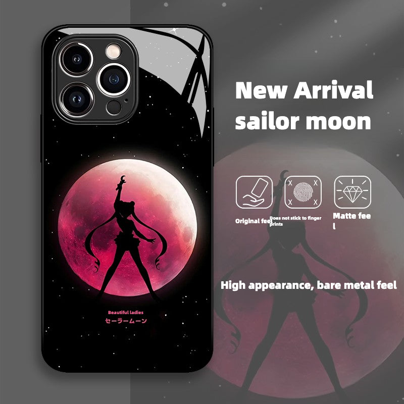 New Sailor Moon Liquid Glass Phone Case for Apple iPhone