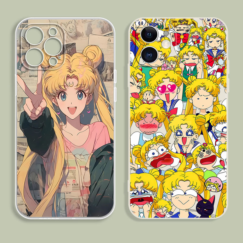 Cartoon Sailor Moon Mobile Phone Case for Apple Series