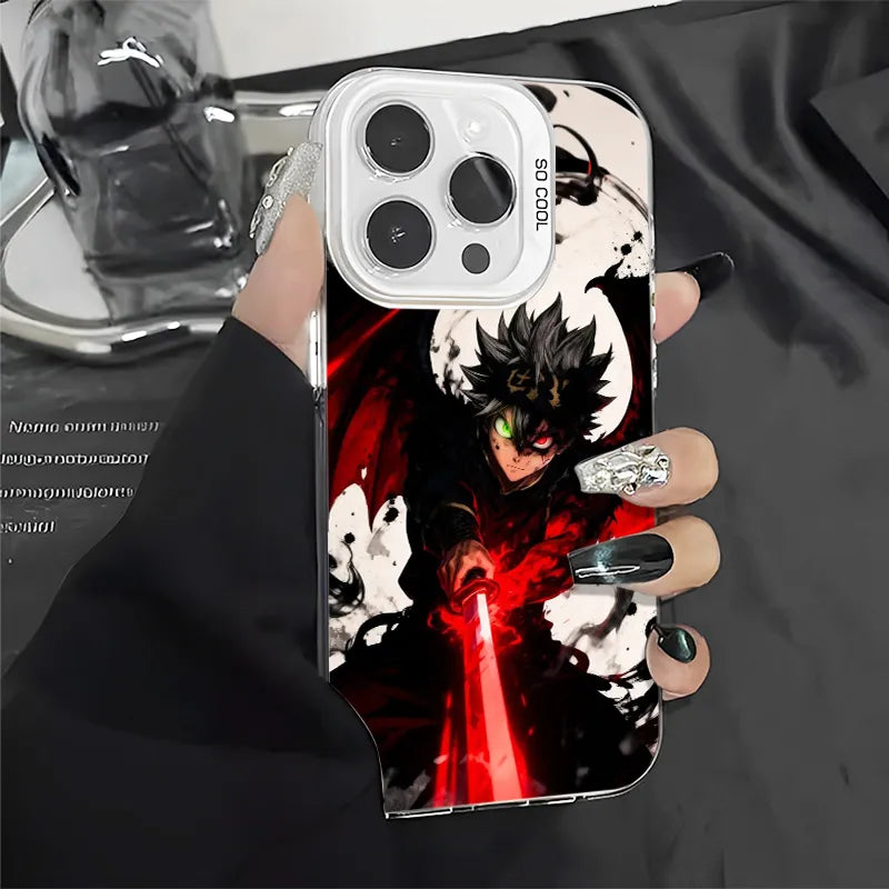 Black Clover Asta TPU Anime Phone Case For iPhone