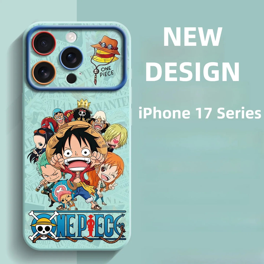 Funda de silicona para iPhone 17 de One Piece Brook Anime