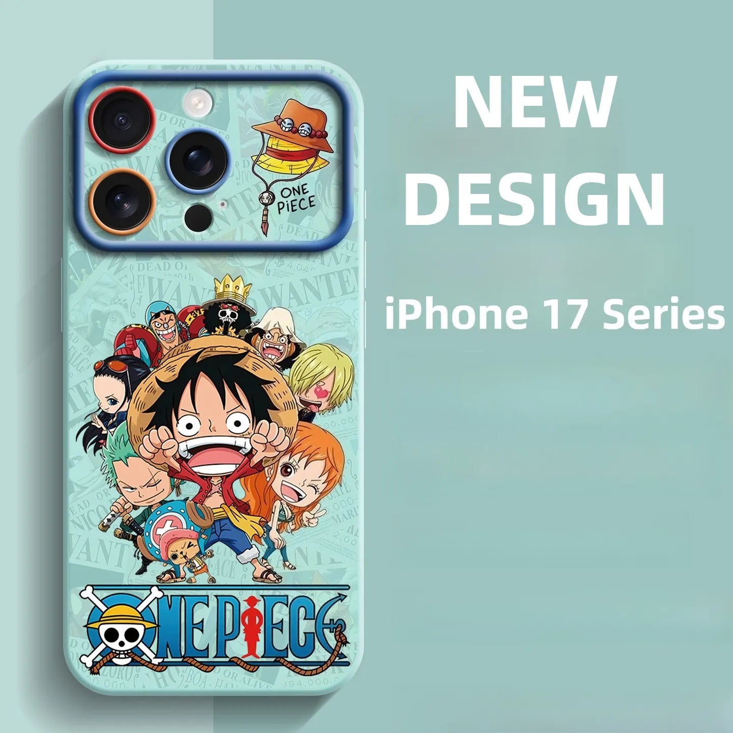 Funda de silicona para iPhone 17 de One Piece Brook Anime
