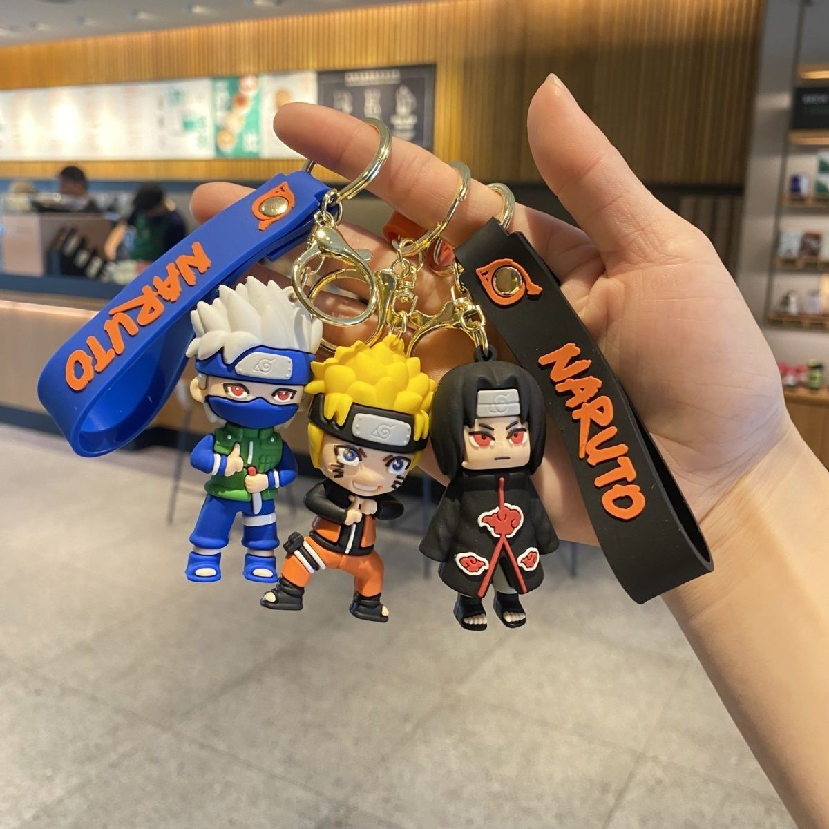 Naruto Keychain Naruto Kaka Cartoon Doll Car Key Chain