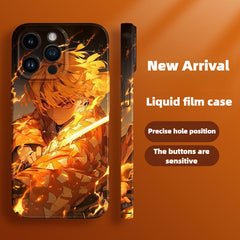 Demon Slayer Glossy Anime Phone Cases for Apple IPhone