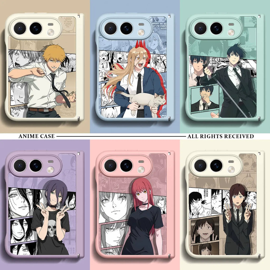 Chainsaw Man Anime iPhone Duo Glass Magsafe Phone Case