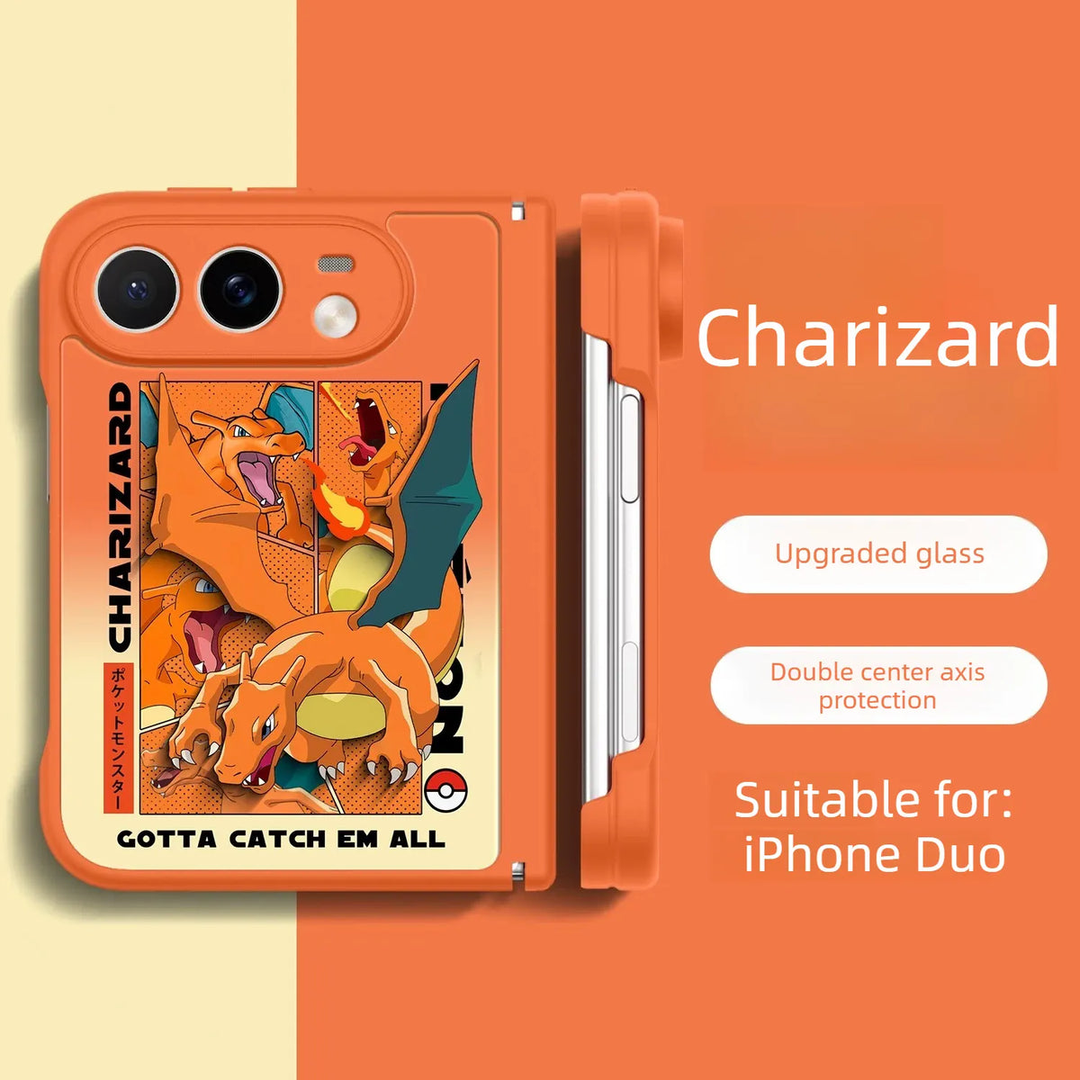 Pokemon Anime iPhone Duo Case Glass Magsafe Phone Case
