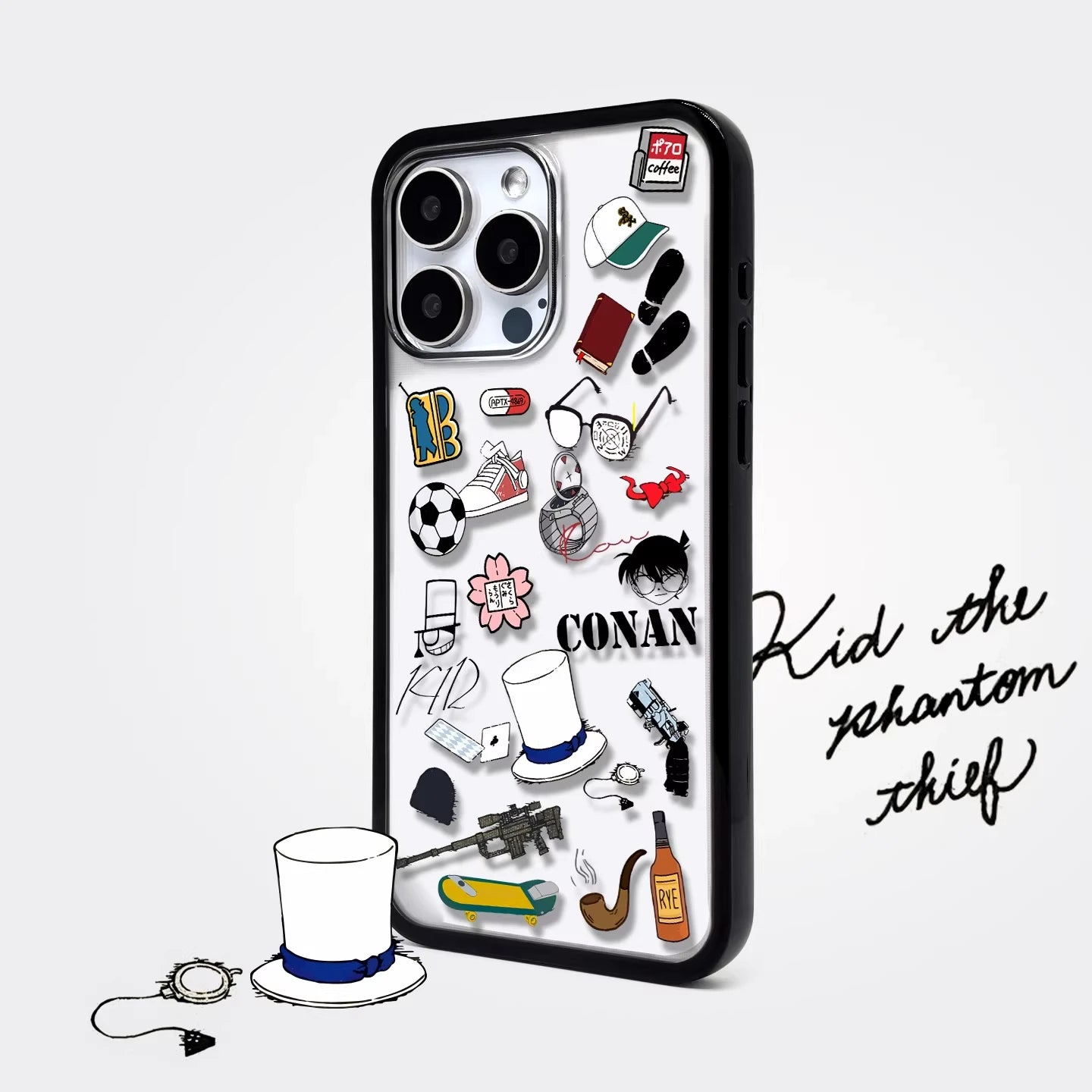 Funda de silicona para teléfono con el anime Death Note Nate River