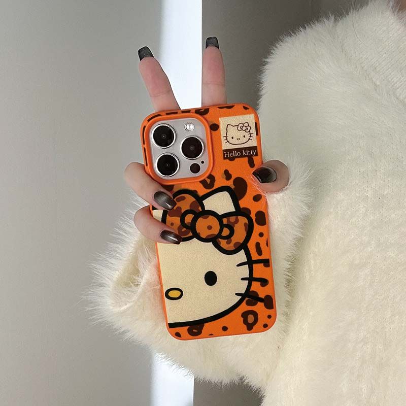 Leopard Kt Cat Carton iPhone Case