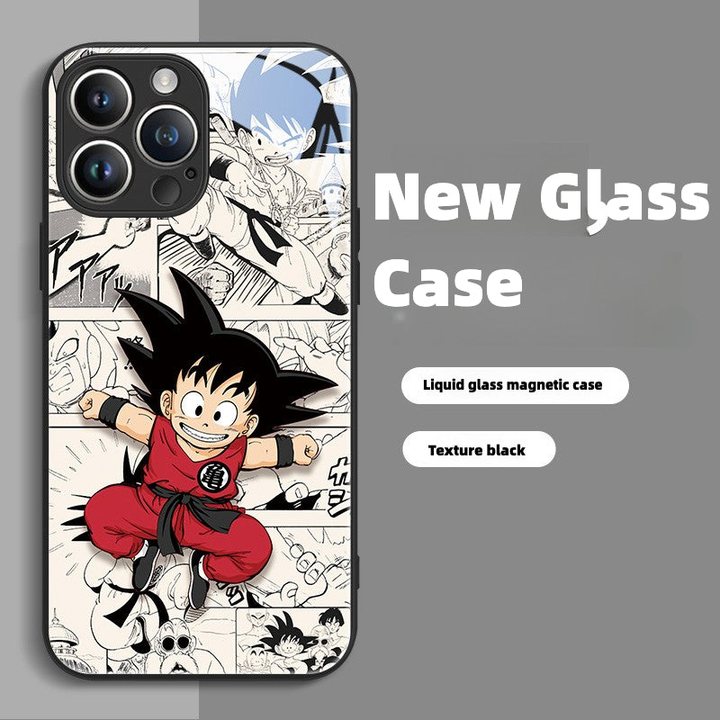 Goku Magsafe Glass Phone Case IPhone for Apple