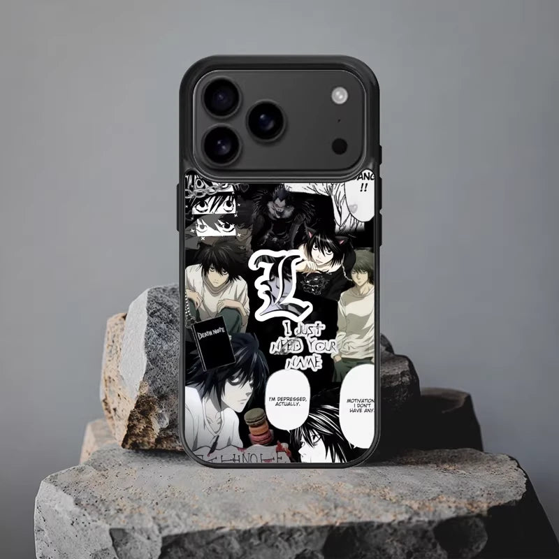 Funda de silicona para teléfono con el anime Death Note Nate River