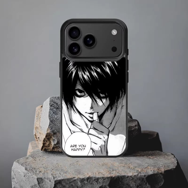 Funda de silicona para teléfono con el anime Death Note Nate River