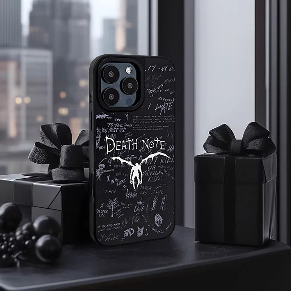 death note phone case Death Note Gothic Style Black MagSafe Case for iPhone – HelloAnimeCases