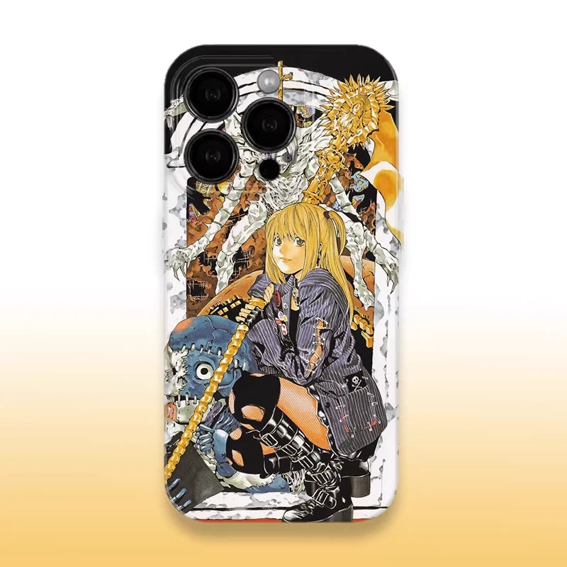 Funda de silicona para teléfono con el anime Death Note Nate River