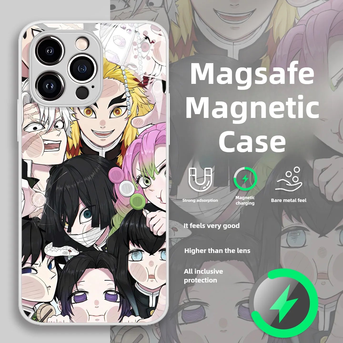 Demon Slayer MagSafe Phone Case Glossy Case Cover