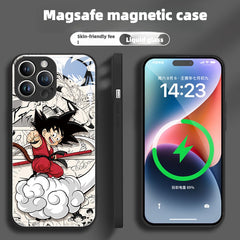 Goku Magsafe Glass Phone Case IPhone for Apple