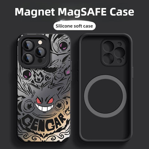 Gengar Magnetic Magsafe Phone Case Soft Silicone